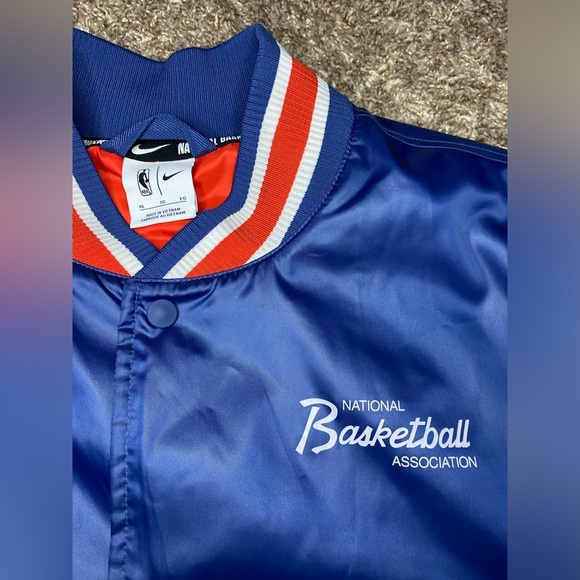 Nike x NBA Basketball 75th Anniversary Authentic Satin Jacket Men’s Size XL - Picture 4 of 12